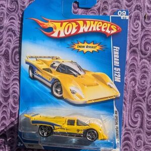 Yellow Hot Wheels Sports Car Toy